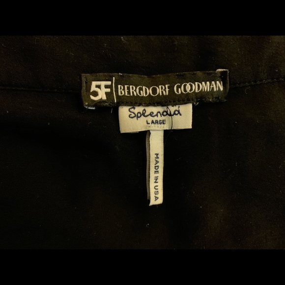 Plain Black Splendid Mid-Arm Length Shirt - Picture 3 of 3